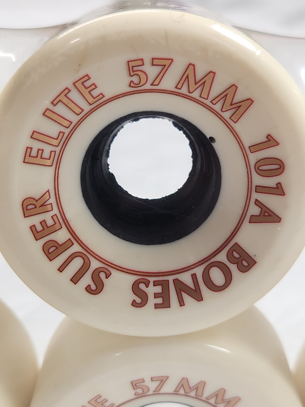 VTG Bones Super Elite Roller Skate Wheels Set of 8 Cream
